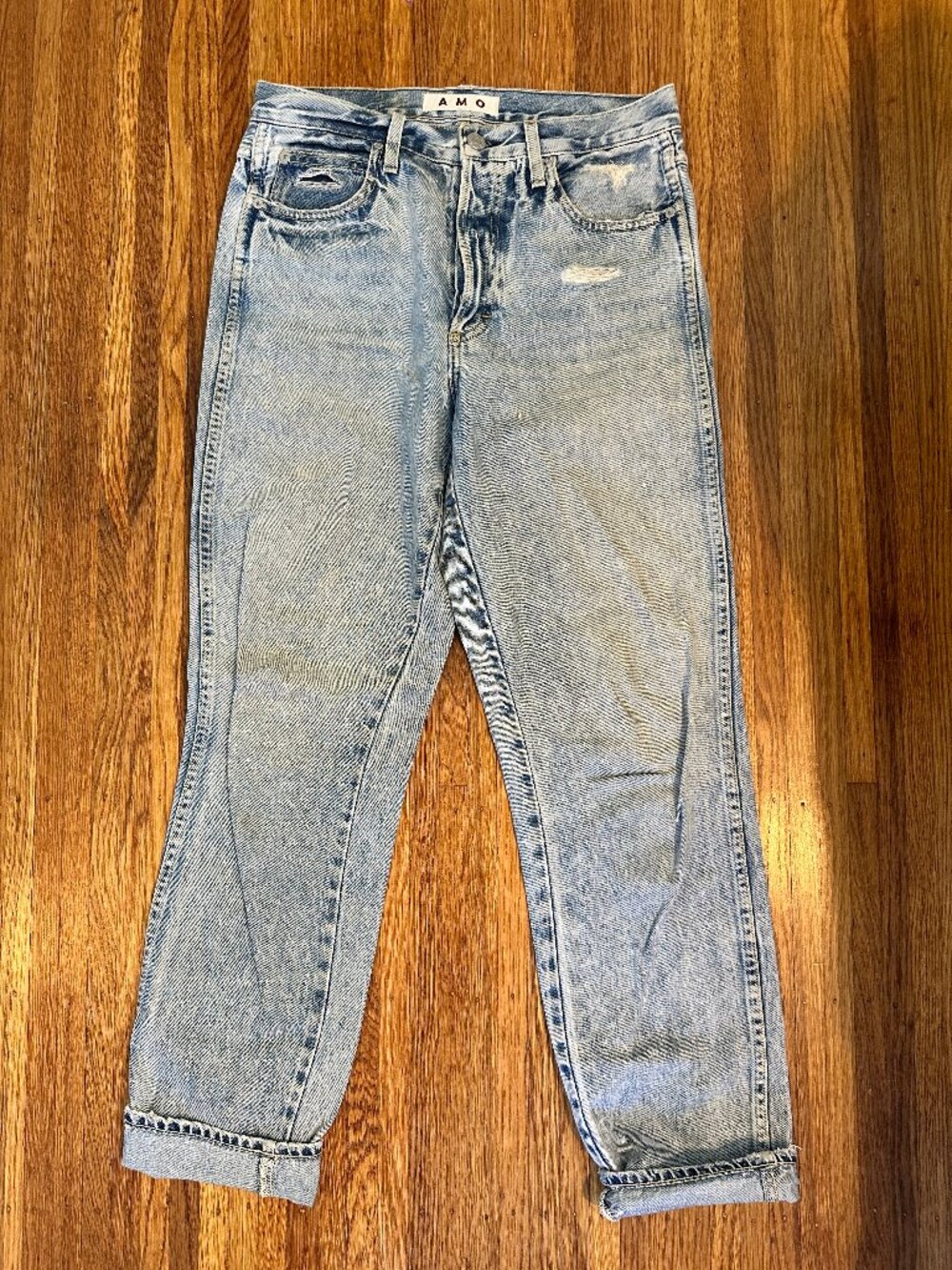 Amo Distressed Stonewash Jeans 29